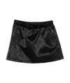 Casablanca Drawstring Patterned Mini Skirt In Black