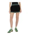 Casablanca Ladies Black Pleated Knit Skirt In Black