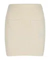 Casablanca Column Stitch Mini Skirt In Nude