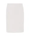 Casablanca Crystal-monogram Skirt In White