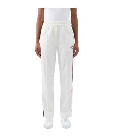 Casablanca Elastic Waist Sports Pants In White