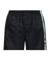 Casablanca Patterned Shorts With Elastic Waistband And Side Stripe