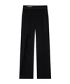 Casablanca Elastic Waist Wool Casual Pants In Black
