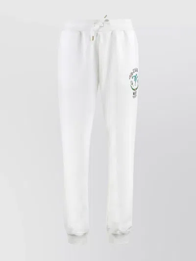 Casablanca Elastic Waistband Cotton Track-pants