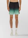 Casablanca Elastic Waistband Gradient Design Shorts In Gray