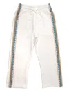 Casablanca Elastic Waist Casual Pants In White