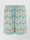 CASABLANCA ELASTICATED WAISTBAND SHORTS WITH BACK AND SIDE POCKETS