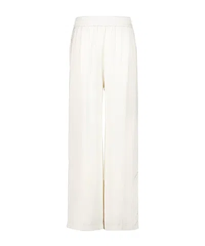 Casablanca Elastic-waist Casual Trousers In White