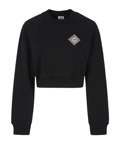 CASABLANCA CASABLANCA EMBELLISHED LOGO SWEATERSHIRT