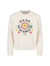 Casablanca Emblem Sweater Cream In Neutral