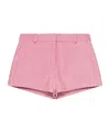 Casablanca Embossed Leather Mini Shorts