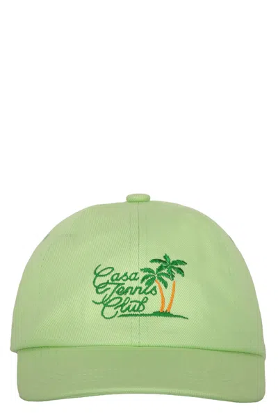 Casablanca Embroidered Baseball Cap In Green