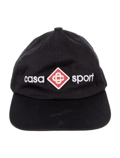 Pre-owned Casablanca Embroidered Cap In Black