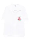 Casablanca Multicolour Cotton Shirt With Stylish Design In White