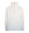 Casablanca Embroidered Gradient Fleece Jacket In White