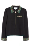 Casablanca Black Laurel Jacket In Black