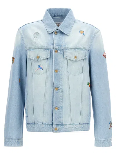 CASABLANCA EMBROIDERED MOTIF JACKET