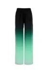 Casablanca Embroidered Satin Wide-leg Pant In Black