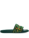 Casablanca Embroidered Slides
