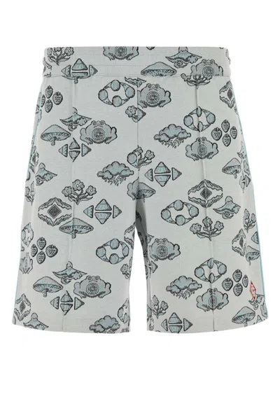 CASABLANCA CASABLANCA EMBROIDERED STRETCH JACQUARD BERMUDA SHORTS