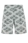 Casablanca Embroidered Stretch Jacquard Bermuda Shorts In Multi