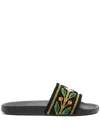 Casablanca Embroidered "terry" Slider Shoes