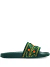 Casablanca Embroidered "terry" Slider Shoes