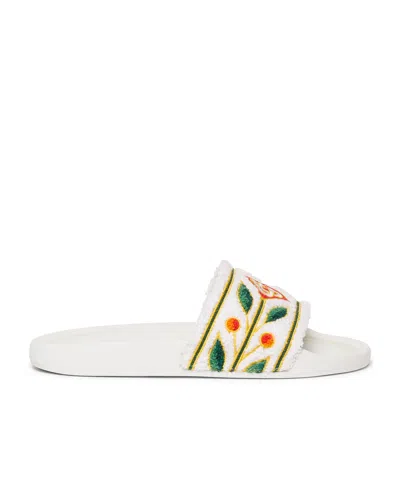 CASABLANCA EMBROIDERY SLIPPERS