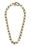 Casablanca Enamel C Link Necklace In Gold