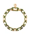 Casablanca Enamelled Chain Bracelet In Gold