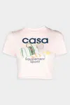 Casablanca Equipement Sportif Printed Baby T-shirt In Pink
