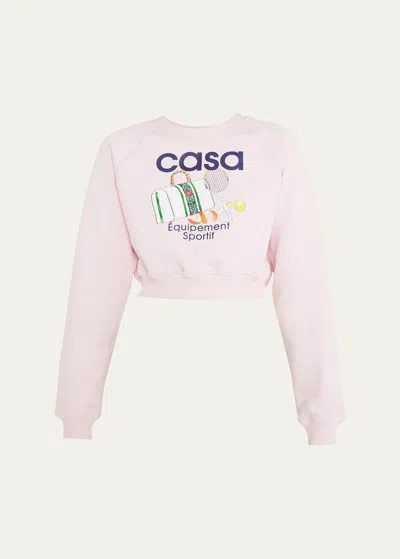 Casablanca Equipement Sportif Printed Cropped Sweatshirt