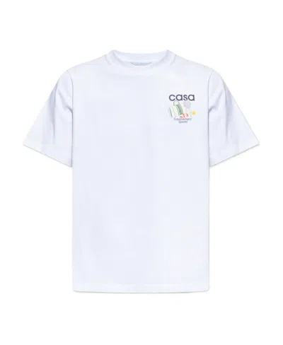 Casablanca Equipement Sportif T-shirt In White