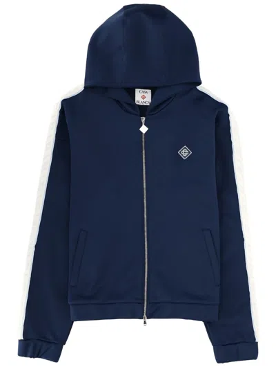 Casablanca Essential Zip-up Hoodie For Men In Animal Print