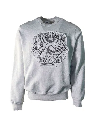 Casablanca Eveil Ancestral Sweatshirt In Gray