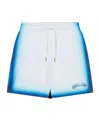 Casablanca White Swim Shorts With Elastic Waist And Logo Print On The Front In Tech Fabric Man In White