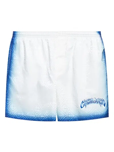 CASABLANCA FADED-EFFECT SWIM SHORTS