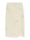 Casablanca White Skirt With Patches In White