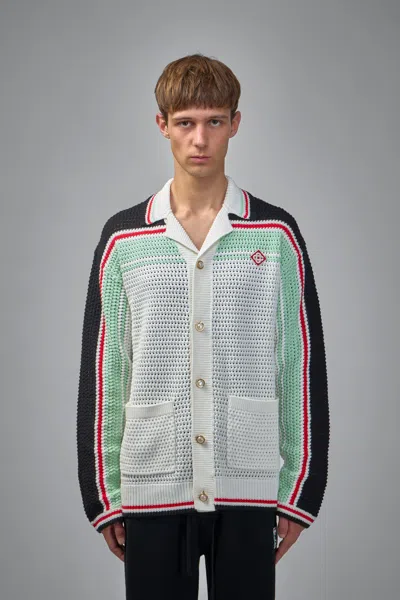 CASABLANCA FAUX CROCHET SHIRT LONGSLEEVE