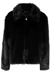Casablanca Faux Fur Jacket In Black