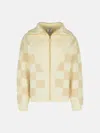Casablanca 'felecy' Cream Merino Wool Sweater In Cream