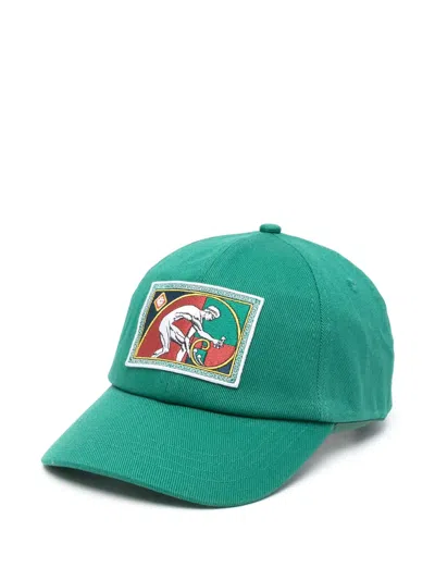 Casablanca Fibonacci-patch Baseball Cap In Multicolor