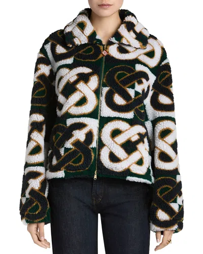 Casablanca Fleece Jacket In Black