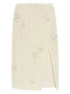 Casablanca White Skirt With Patches In White