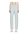 Casablanca Daisy-lace Border Paneled Straight-leg Denim Trousers In White