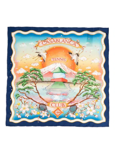 Casablanca Floral-print Silk Scarf