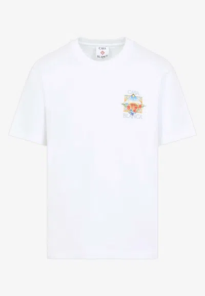 Casablanca Golden Goose Star-printed Leather Sneakers Stardan In Multi