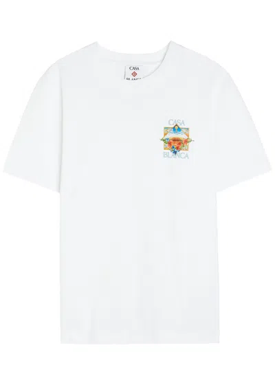 Casablanca Golden Goose Star-printed Leather Sneakers Stardan In Multi