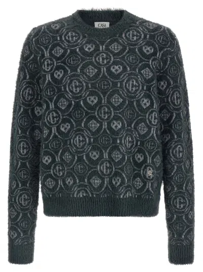 CASABLANCA CASABLANCA 'FLUFFY MONOGRAM' SWEATER