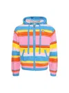 Casablanca Multicolor Fluffy Stripe Oversized Hoodie